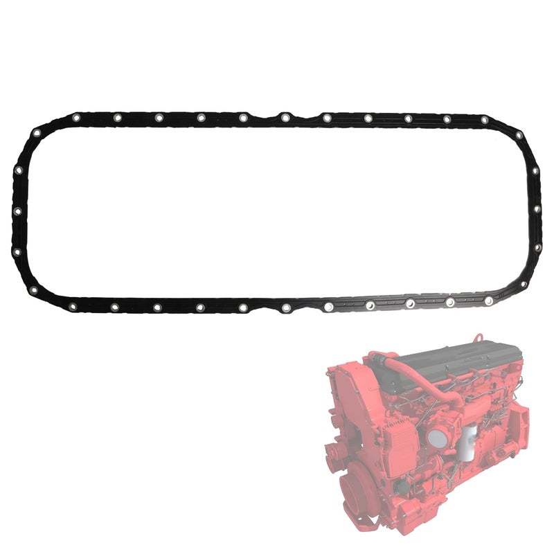 Riyhch Oil Pan Gasket Oil Seal, Crankcase Gasket Fit for Cummins Vehicle ISX QSX X15 15L Truck Replace 4026684, 3679943, 131656, AK-4026684, AK4026684, FP-4026684 - Image 1